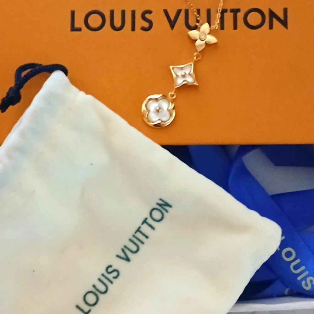 Louis Vuitton Cherry Blossom Lariat Necklace